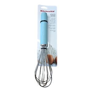 NEW KitchenAid Silicone Handle Utility Whisk in Mineral Water [Light Aqua]